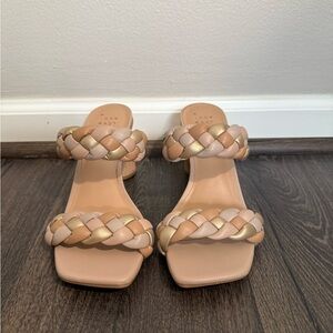 a new day Braided Sandals in Tan and Gold